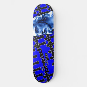 The Bread of Life Blue with Jesus Skateboard