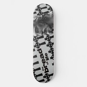 The Bread of Life Gray with Jesus Skateboard Deck