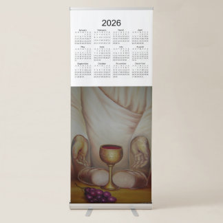 The Bread of Life: Holy Eucharist 2026 Calendar Retractable Banner