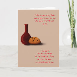 The Bread/wine Letterpress Thank You Card