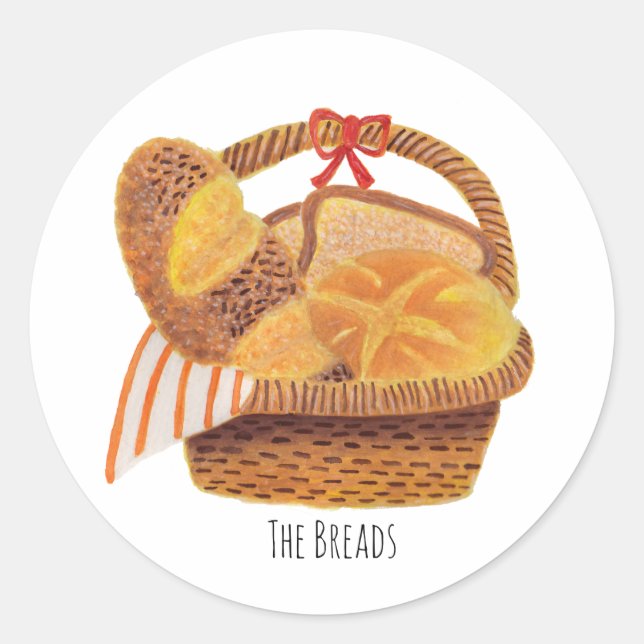 The Breads Classic Round Sticker (Front)
