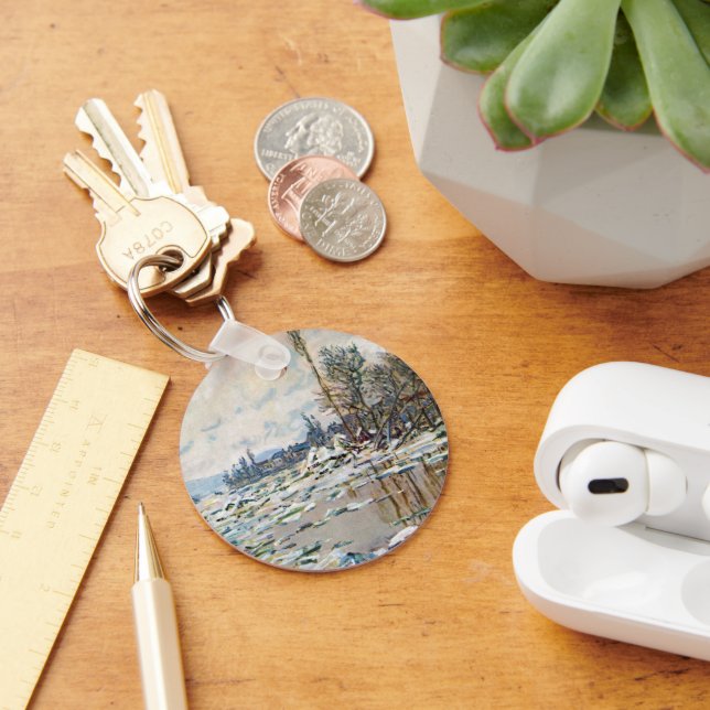 The Break Up of the Ice by Claude Monet Keychain (Desk)