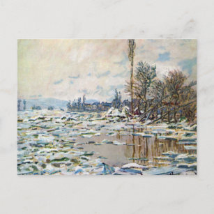 The Break Up of the Ice by Claude Monet Postcard