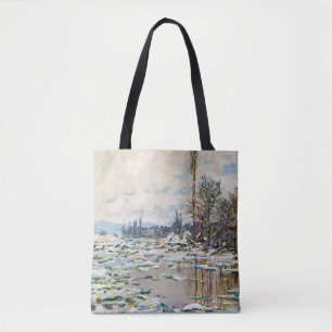 The Break Up of the Ice by Claude Monet Tote Bag