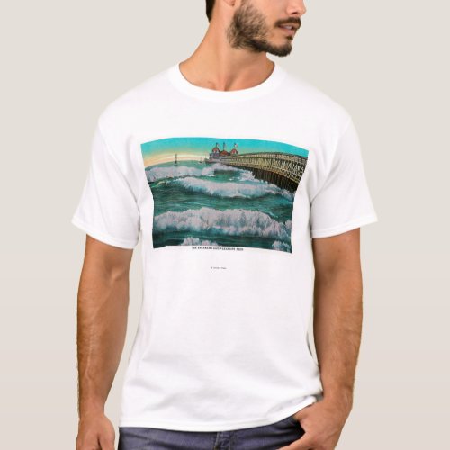 The Breakers and Pleasure PierLong Beach CA T_Shirt