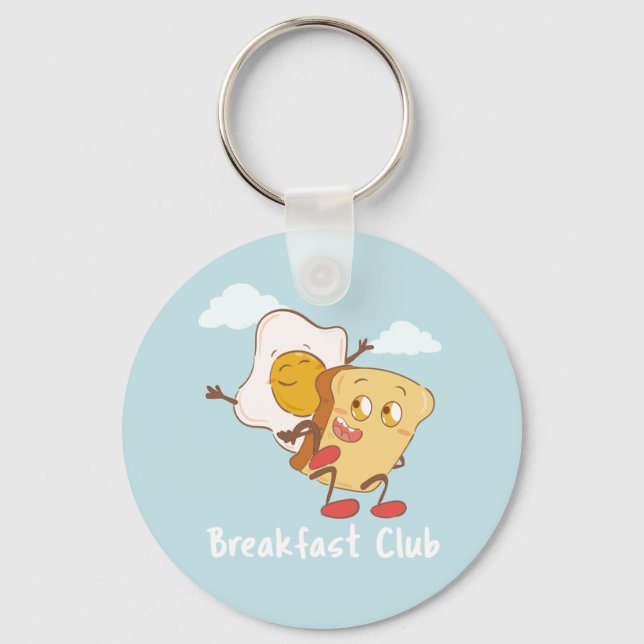 The Breakfast Club - Funny Food Keychain (Front)