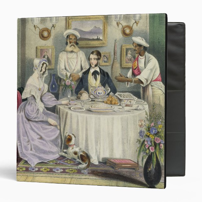 The Breakfast, plate 3 from 'Anglo Indians', engra Ring Binder (Front/Inside)