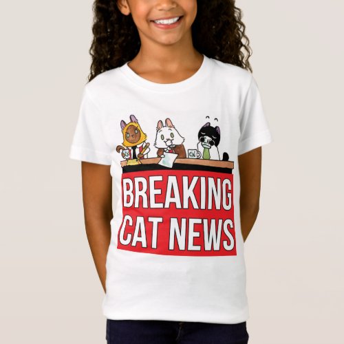 The Breaking Cat News logo shirt