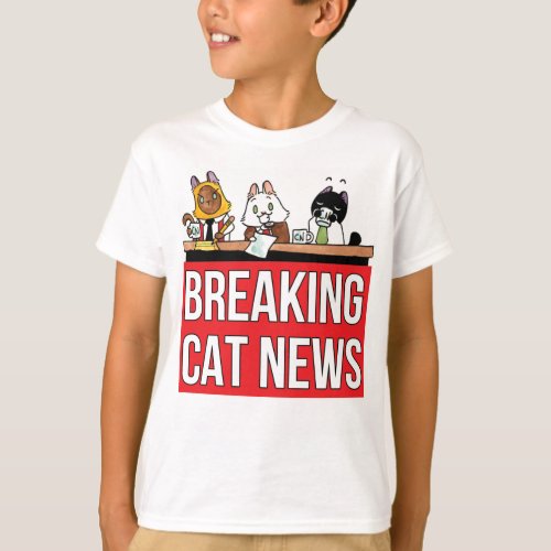 The Breaking Cat News logo shirt