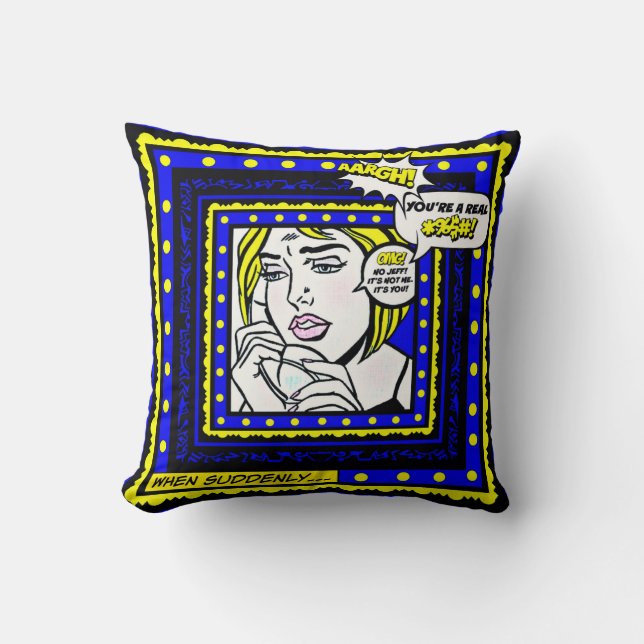 The Breakup Throw Pillow (Front)