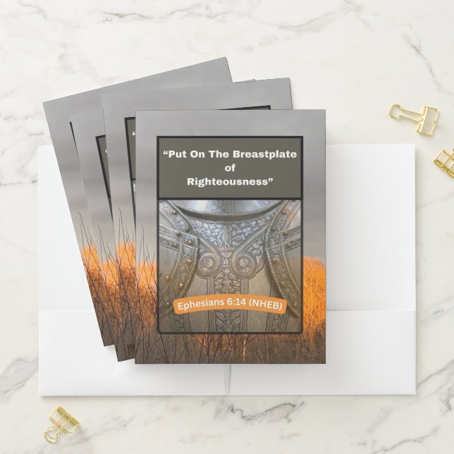 The Breastplate of Righteousness - Pocket Folder (In Situ)