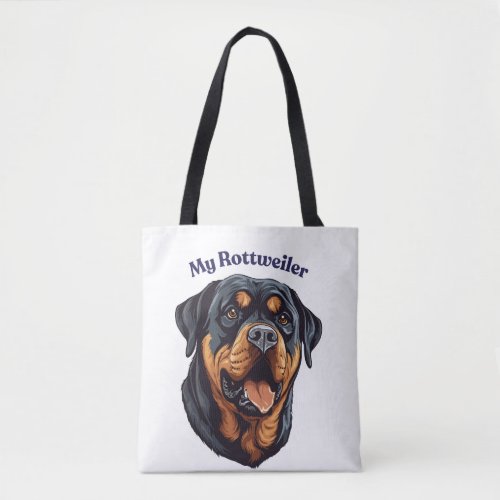 The breed of dog  dog lover tote bag