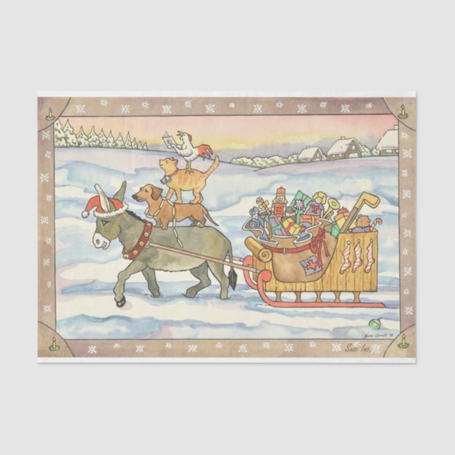 The Bremen Town Musicians Tissue Paper (Front)