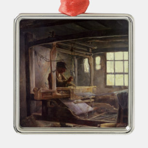 The Breton Weaver, 1888 Metal Ornament
