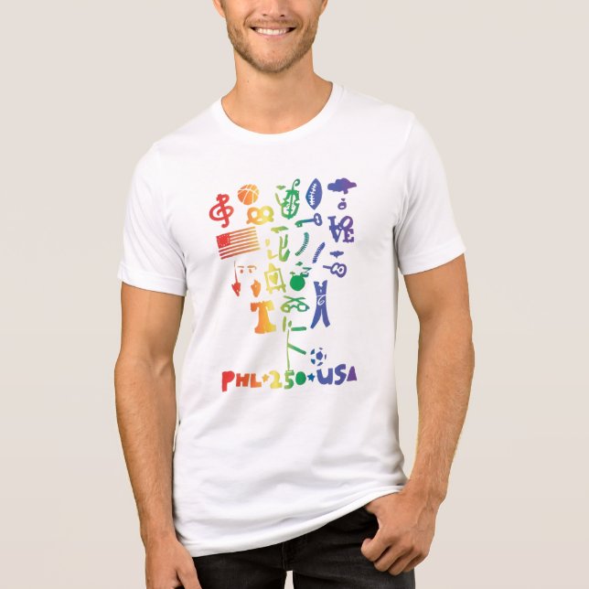 THE BRETT BENDER RAINBOW SEMIQUINCENTENNIAL TROPHY Tri-Blend SHIRT (Front)