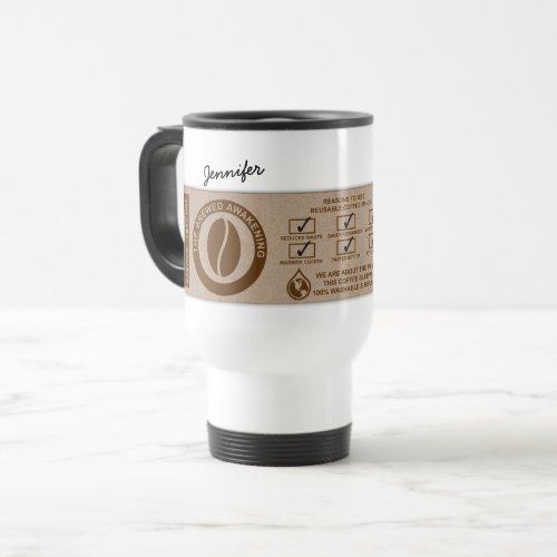 The Brewed Awakening Environment Personalized Travel Mug