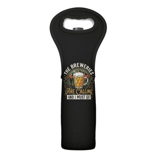 The Breweries are Calling and I Must Go Wine Bag
