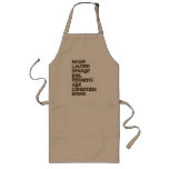 The Brewing Process Long Apron at Zazzle