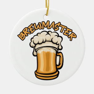 The Brewmaster Need a Beer Mug Ceramic Ornament