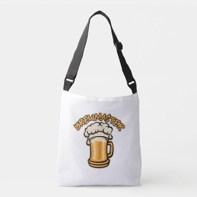The Brewmaster Need a Beer Mug Crossbody Bag (Front)