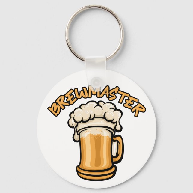 The Brewmaster Need a Beer Mug Keychain (Front)