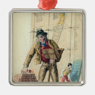 The Bricklayer's Labourer Metal Ornament