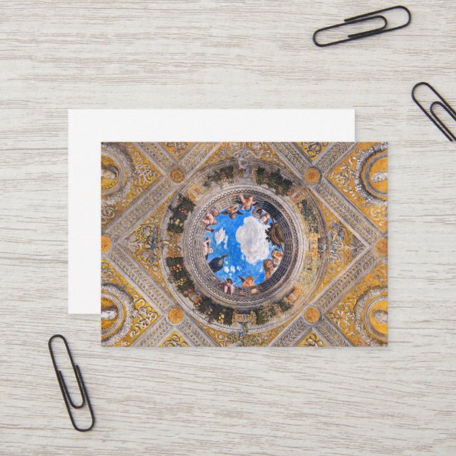 The Bridal Chamber, Ceiling by Andrea Mantegna  Business Card (Front/Back In Situ)