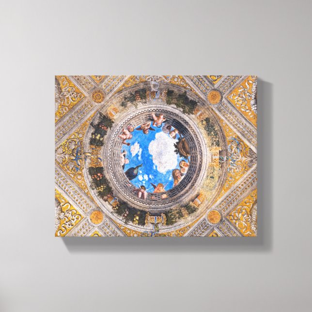 The Bridal Chamber, Ceiling by Andrea Mantegna  Canvas Print (Front)