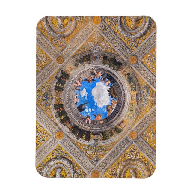 The Bridal Chamber, Ceiling by Andrea Mantegna  Magnet (Vertical)