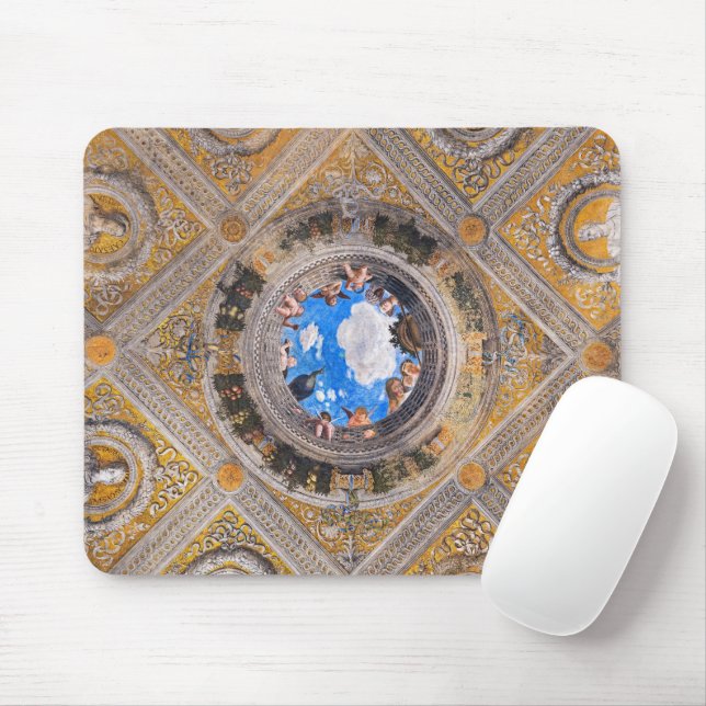 The Bridal Chamber, Ceiling by Andrea Mantegna  Mouse Pad (With Mouse)