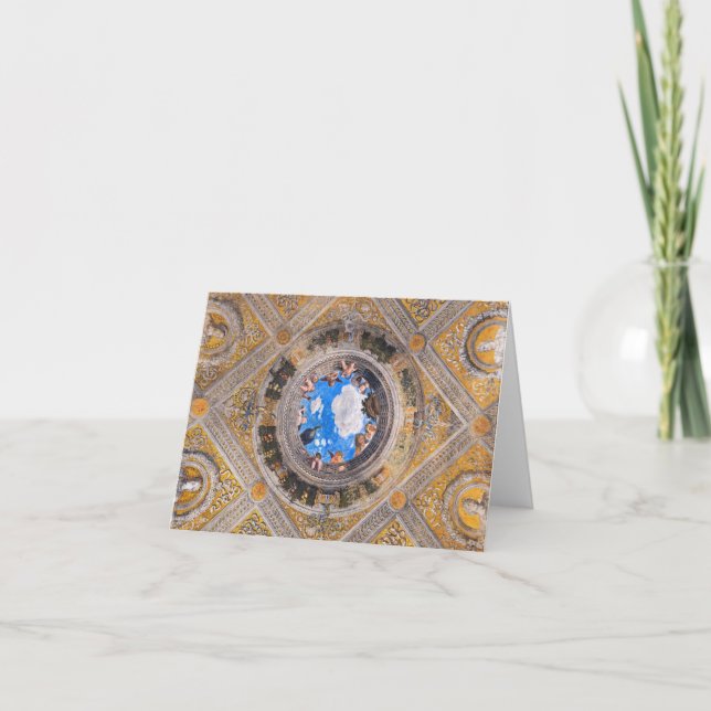 The Bridal Chamber, Ceiling by Andrea Mantegna  Thank You Card (Front)