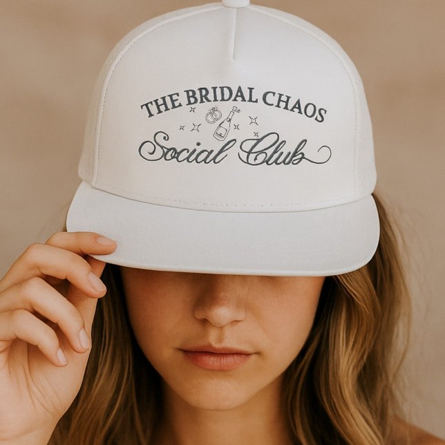 The Bridal Chaos Social Club Trucker Hat – Boho  (Creator Uploaded)