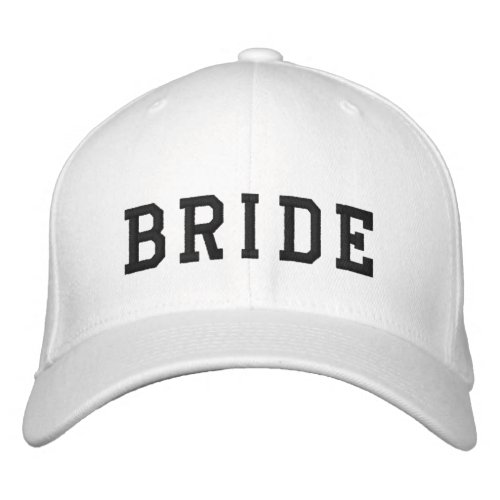 The Bride  Bachelorette Bold Modern Trendy Embroidered Baseball Cap