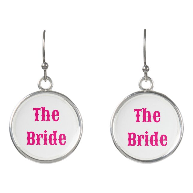 The Bride Bachelorette Party Earrings (Front)