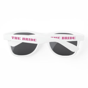 The Bride Bold Pink Bachelorette Sunglasses