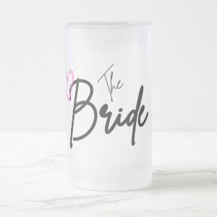 The Bride, Bridal Party Drinking Frosted Glass Beer Mug