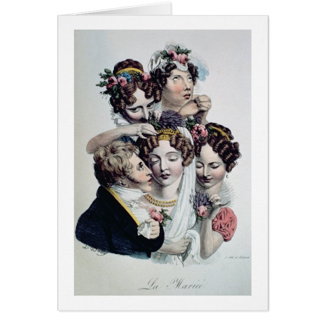 The Bride, c.1820 (litho) Cards (Front)