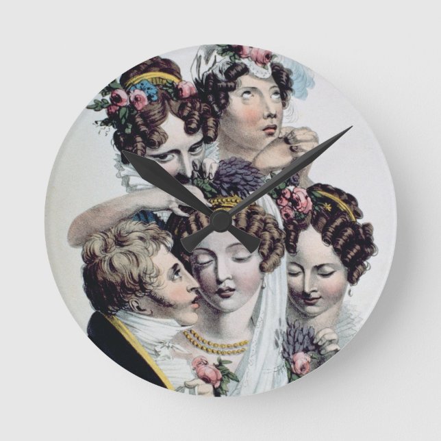 The Bride, c.1820 (litho) Round Clock (Front)
