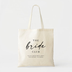 The Bride Club Bachelorette or Wedding Party Tote Bag