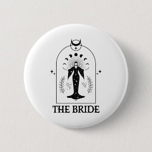 The Bride Coven Gothic Witch Bachelorette Matching Button