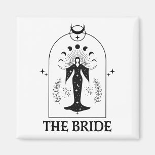 The Bride Coven Gothic Witch Bachelorette Matching Magnet