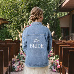 The Bride Denim Jacket<br><div class="desc">Gorgeous denim jacket. Perfect for picture with the Bridal Party!</div>