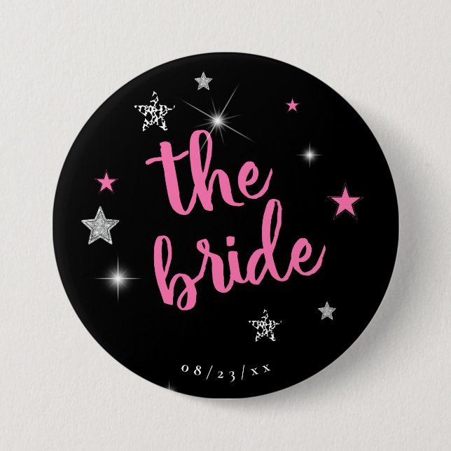 The Bride Disco Bachelorette ID925  Button (Front)