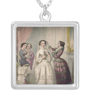 The Bride, engraved by J. Battannier, 1852-53 Silver Plated Necklace