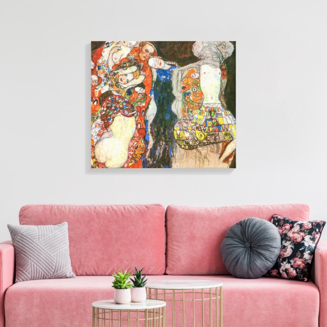 The Bride | Gustav Klimt | Canvas Print (Insitu(LivingRoom))