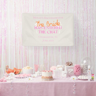 The Bride Has Entered the Chat - Tropical Bach Banner