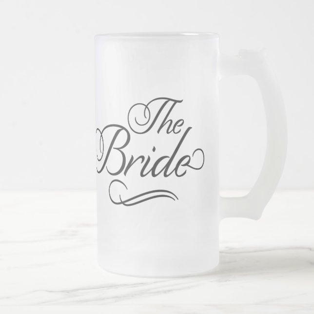 The Bride Honeymoon Beer Mug Black (Right)