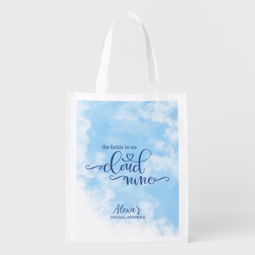 The Bride is on Cloud 9 Reusable Tote Favor Bag
