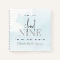 The Bride Is On Cloud Nine Bridal Shower Guestbook
