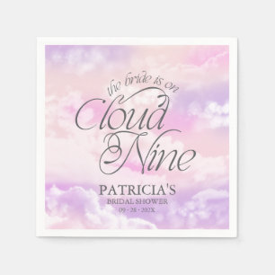 The Bride Is On Cloud Nine Bridal Shower Napkins